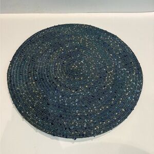 Blue Round Placemat 15”